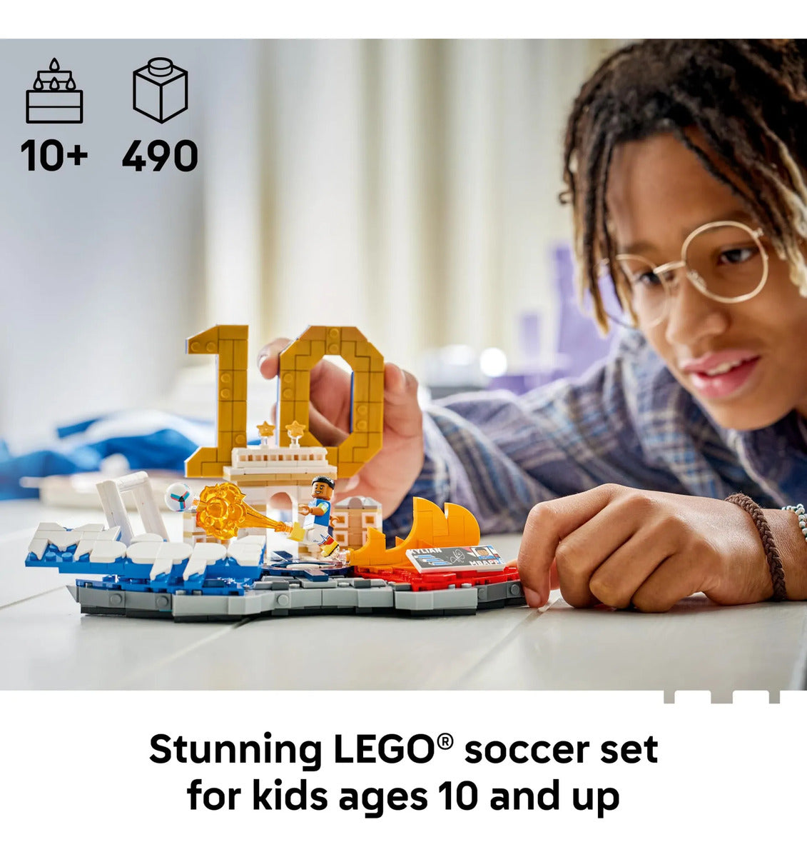 LEGO Football Editions Kylian Mbappé 43013 - Figura Coleccionable Fútbol