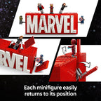 LEGO Marvel Logo con 5 Minifiguras Vengadores 76313 - Set Interactivo 12+