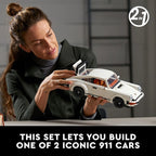 LEGO Icons Porsche 911 Turbo y Targa 10295 - Set 2 en 1 para Adultos