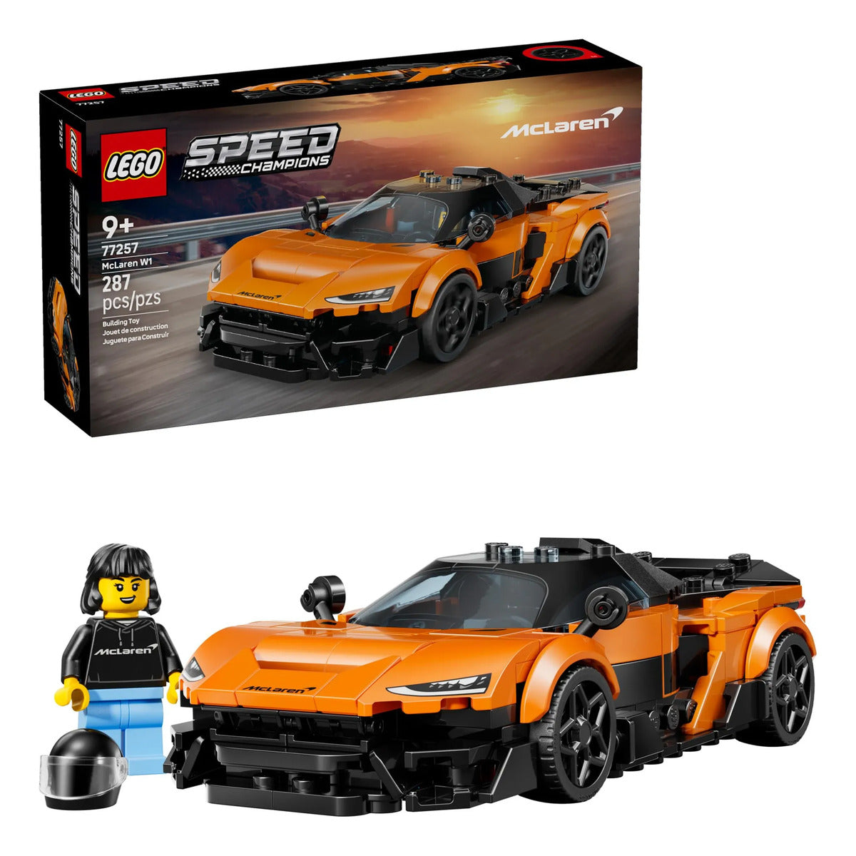 LEGO Speed Champions McLaren W1 77257 - Coche de Carreras para Niños 9+