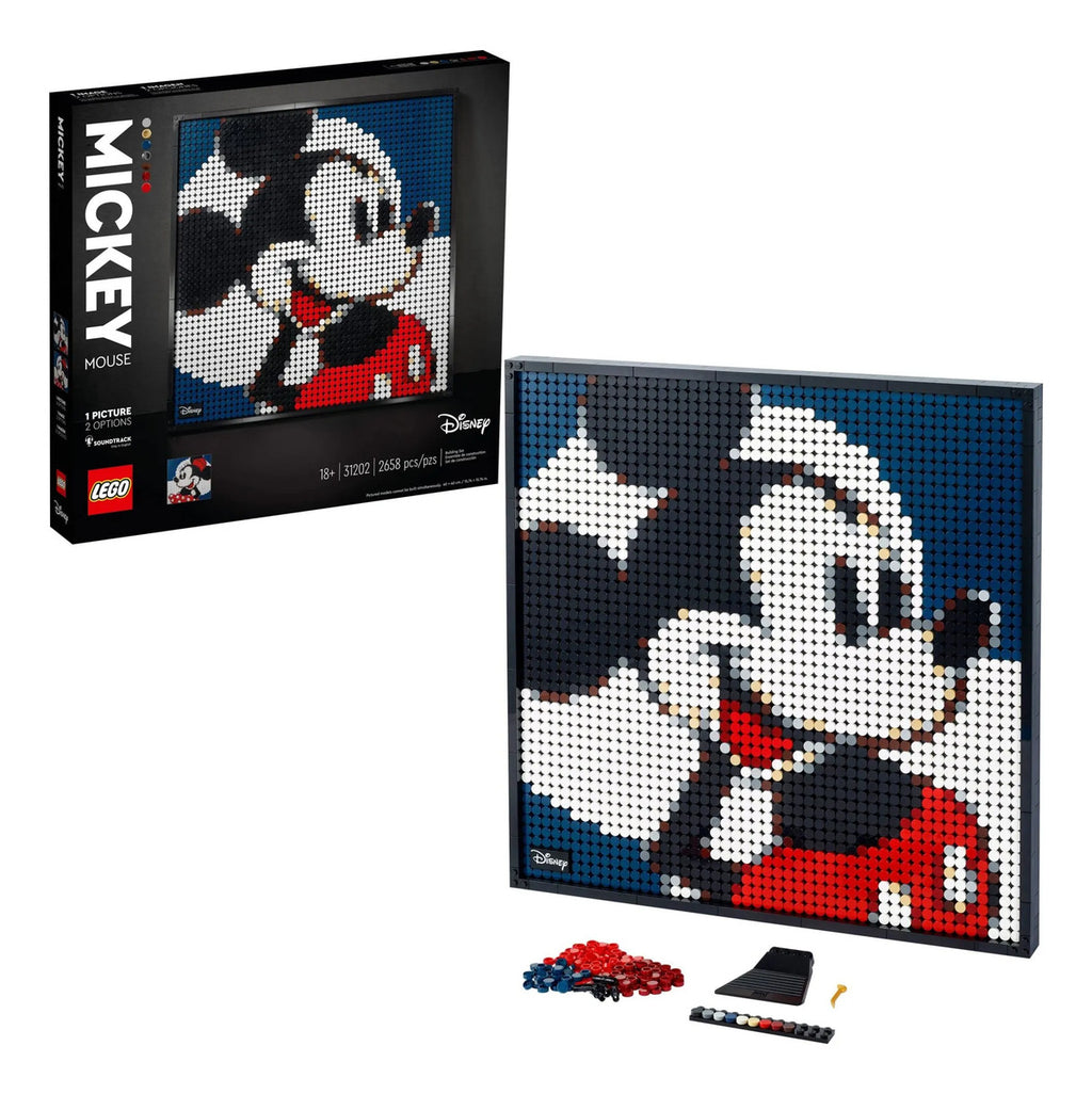 LEGO Art Disney Mickey Mouse 31202 - Mosaico Coleccionable 2,658 Piezas