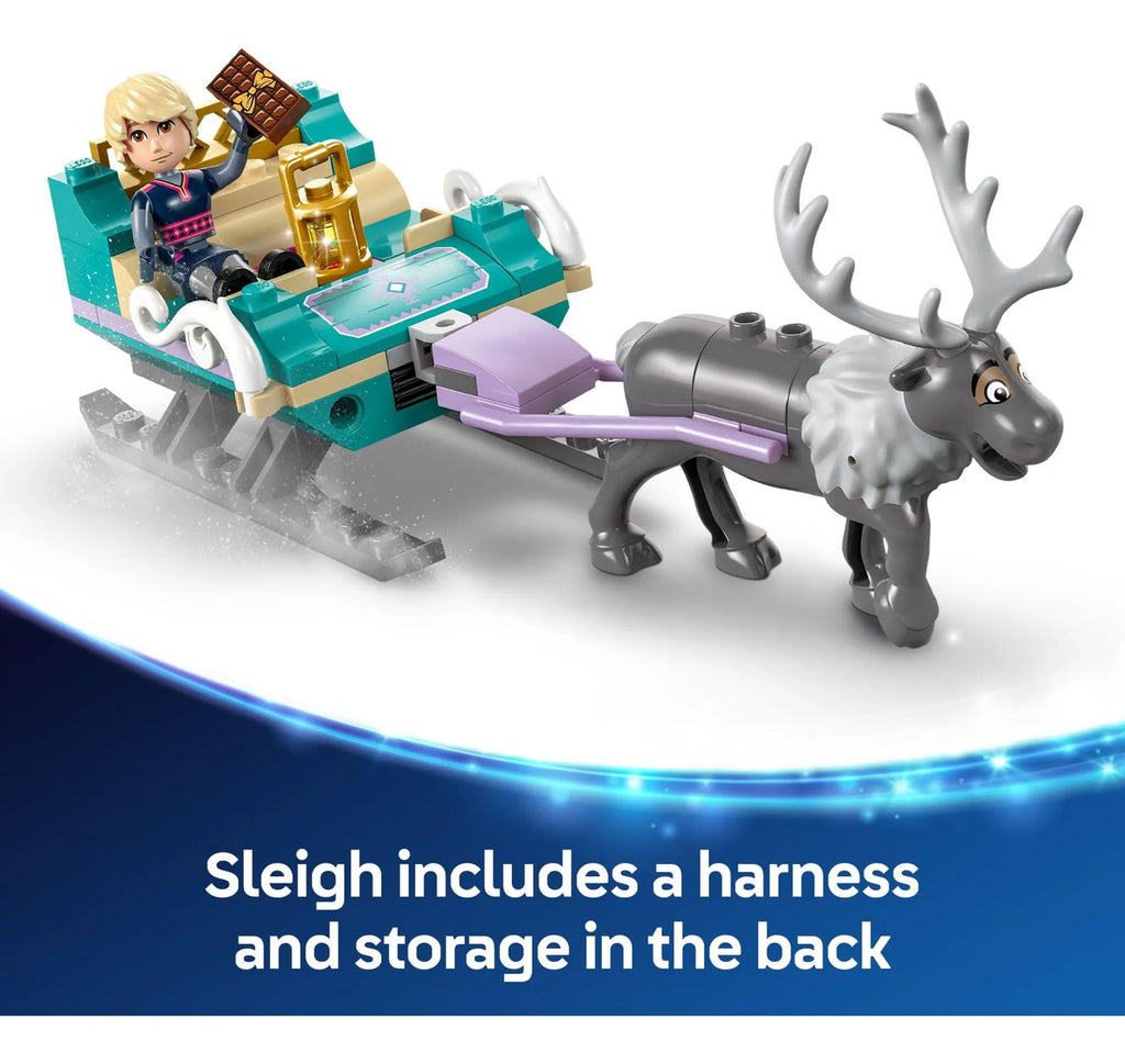 LEGO Disney Frozen Aventura en Trineo de Anna 43256 - Set para Niños 4+