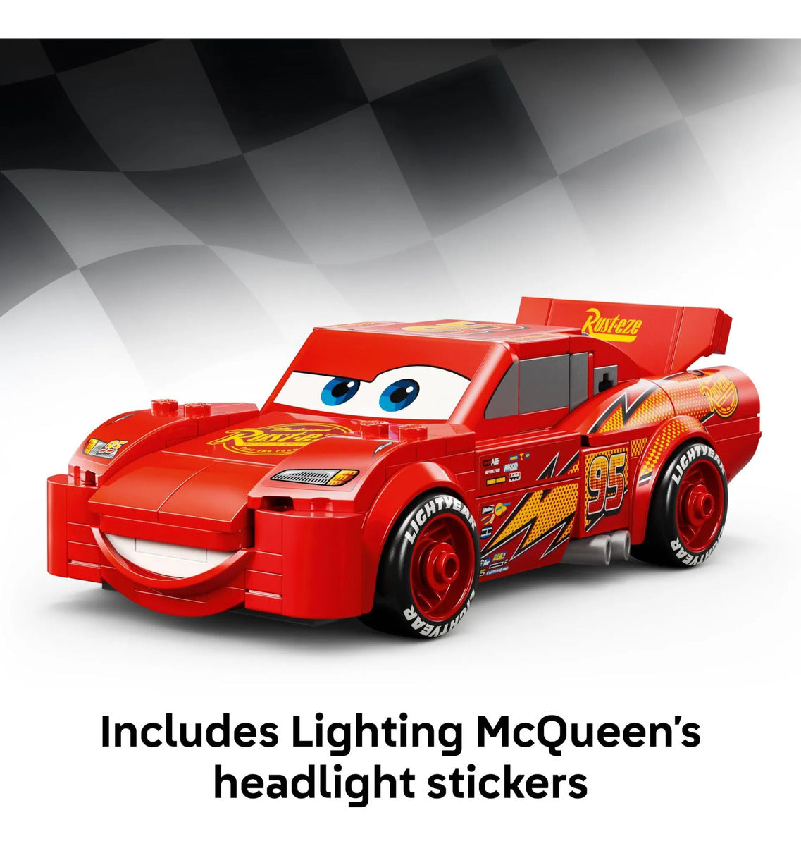 LEGO Speed Champions Lightning McQueen 77255 - Cars 20 Aniversario para Niños 9+