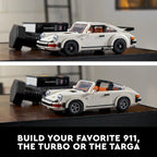 LEGO Icons Porsche 911 Turbo y Targa 10295 - Set 2 en 1 para Adultos