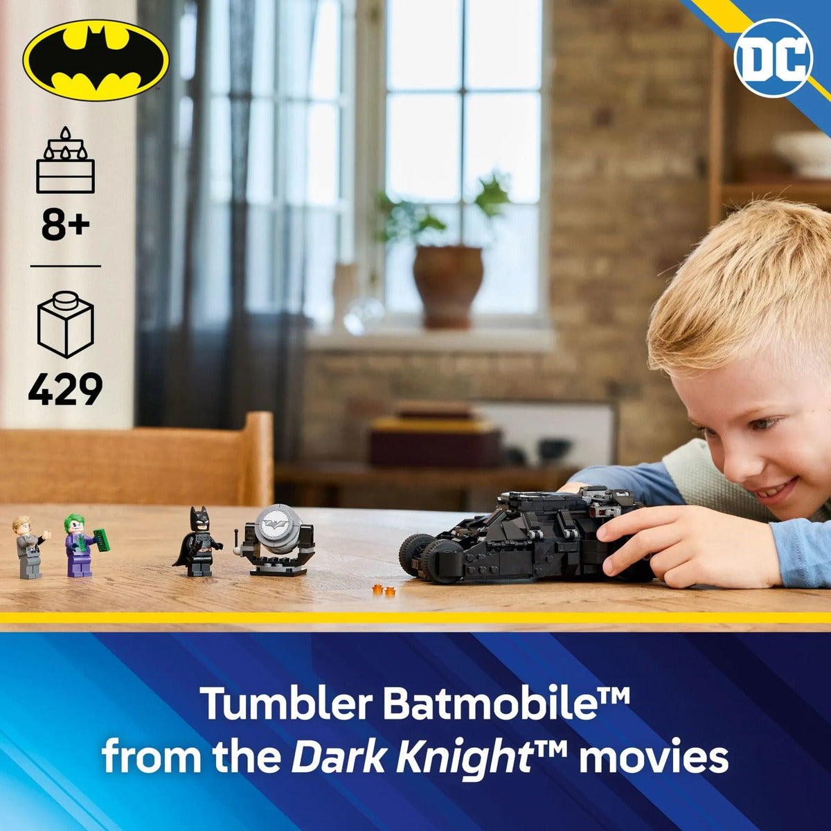 LEGO DC Batman Tumbler vs Joker y Dos Caras 76303 - Set con 3 Minifiguras 8+