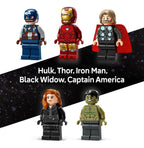 LEGO Marvel Logo con 5 Minifiguras Vengadores 76313 - Set Interactivo 12+