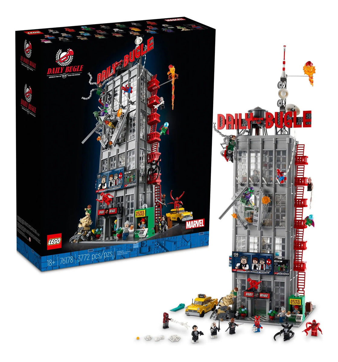 LEGO Marvel Spider-Man Daily Bugle 76178 - 3,772 Piezas y 25 Minifiguras