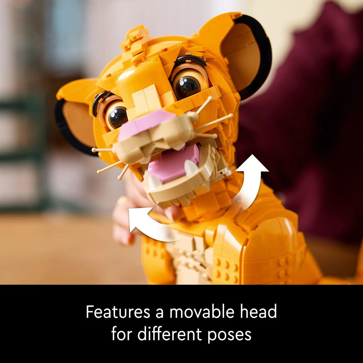 LEGO Disney Simba Joven El Rey León - Set de Construcción Coleccionable 18+