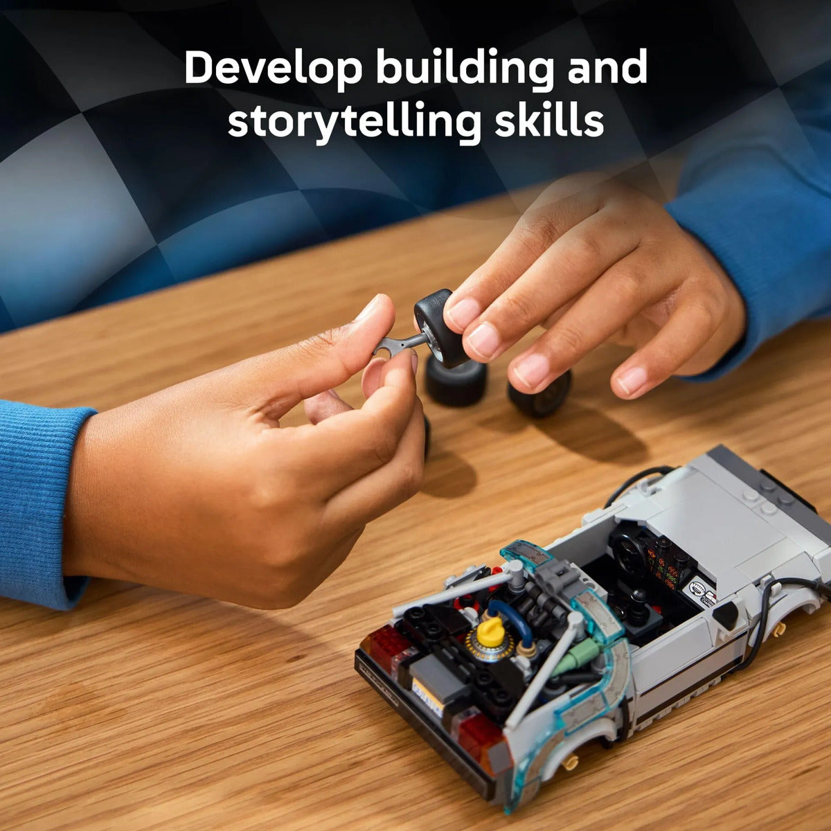 LEGO Speed Champions DeLorean Regreso al Futuro 77256 - 2 Versiones para Niños 9+