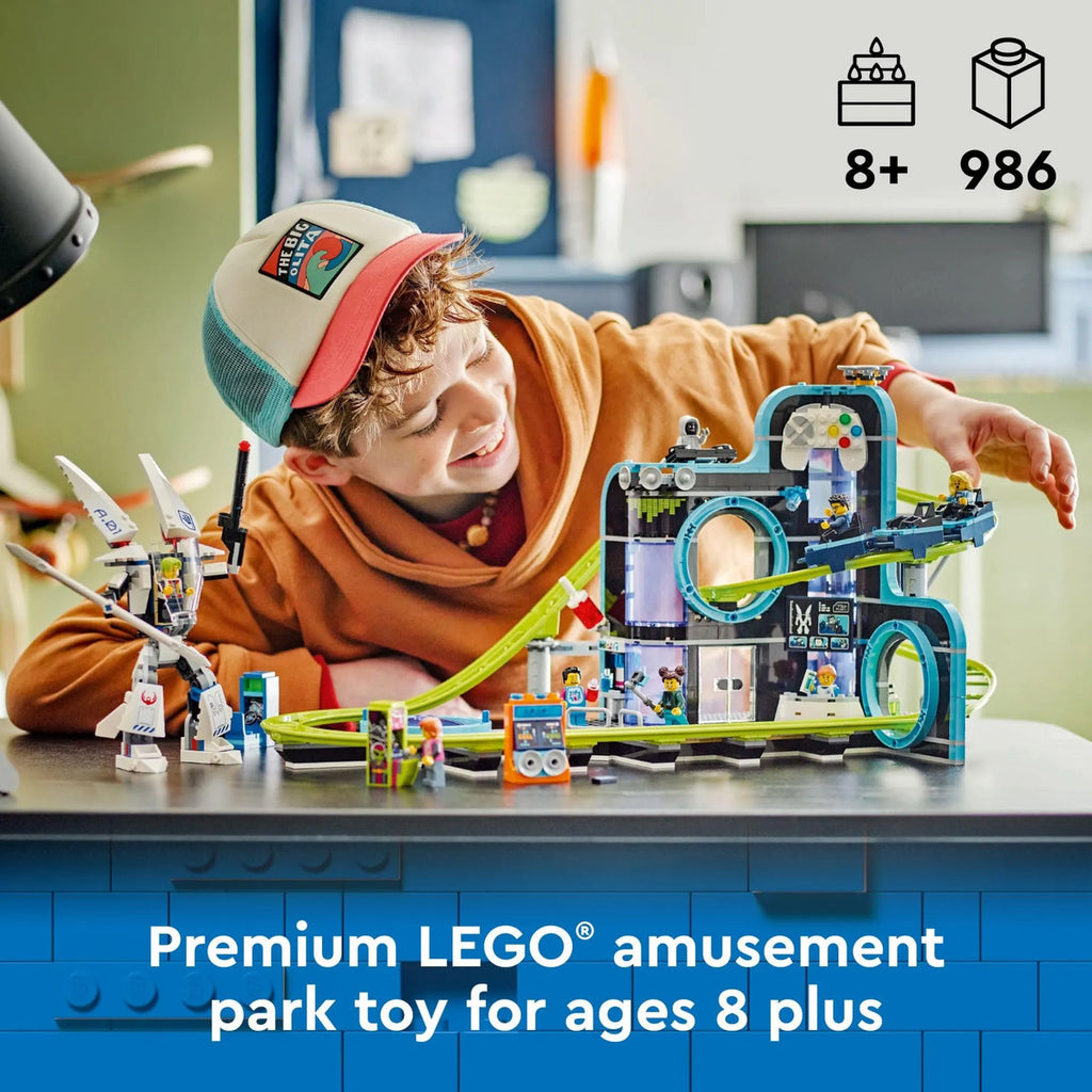 LEGO City Montaña Rusa Robot 60 - Juguete de Ingeniería 8+
