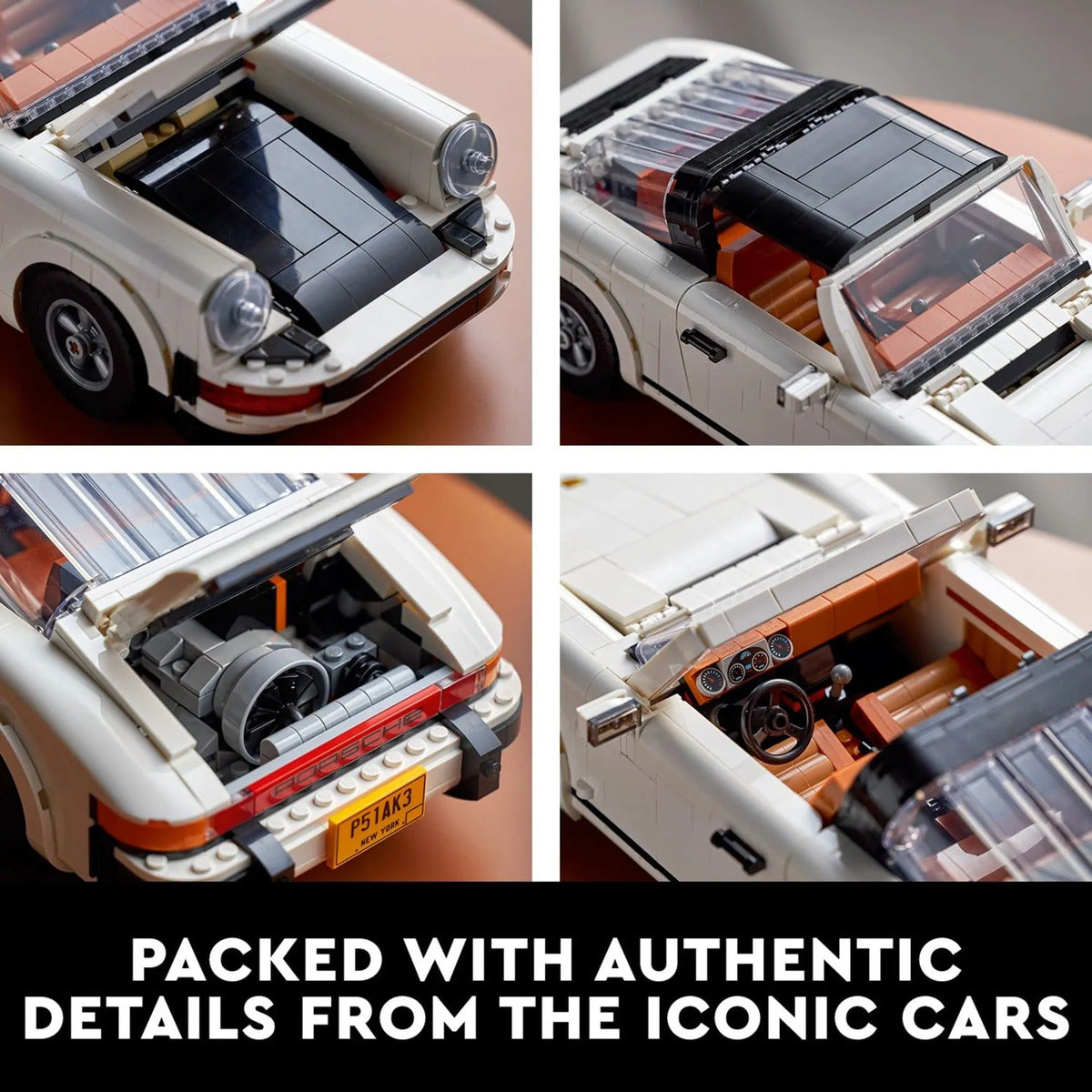 LEGO Icons Porsche 911 Turbo y Targa 10295 - Set 2 en 1 para Adultos