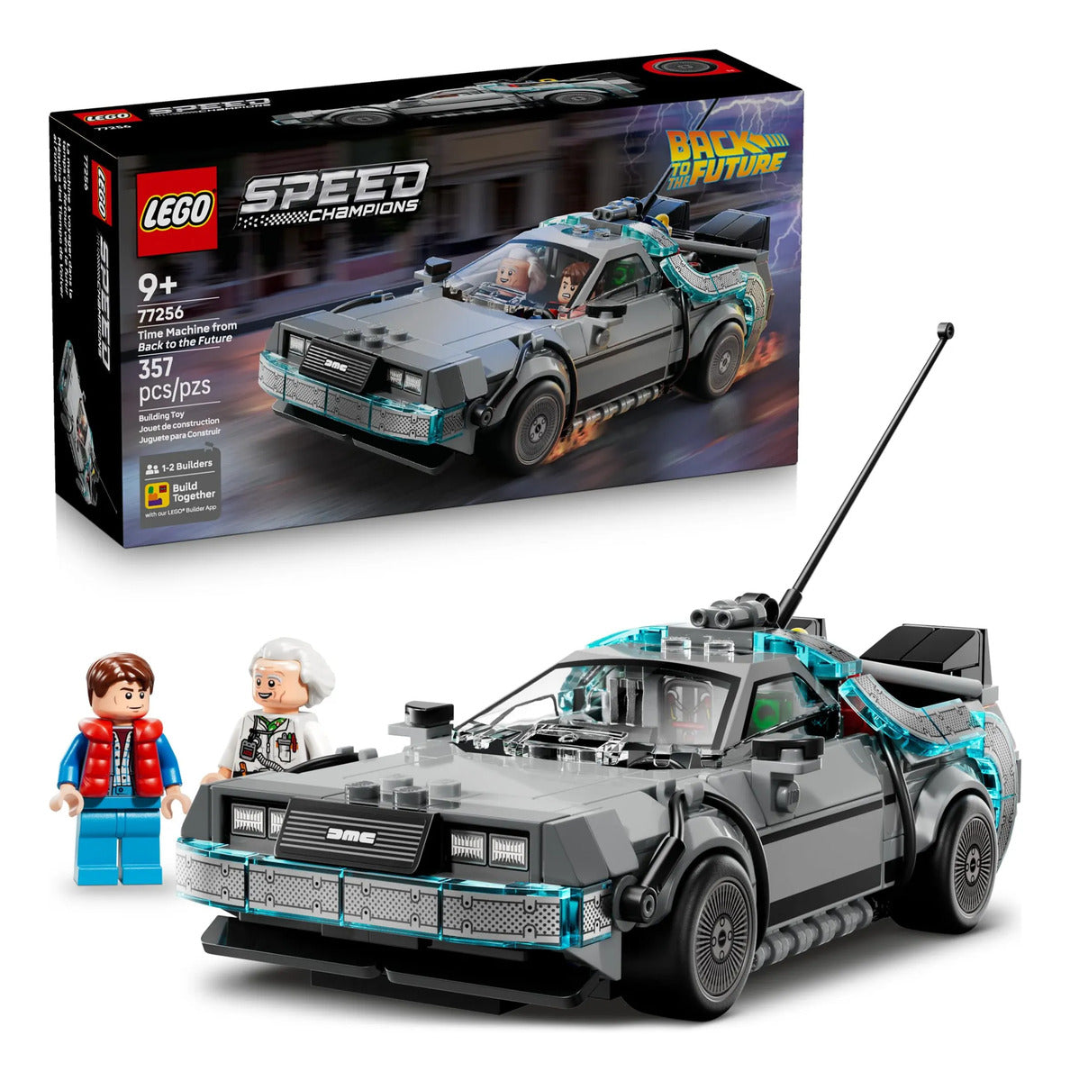 LEGO Speed Champions DeLorean Regreso al Futuro 77256 - 2 Versiones para Niños 9+