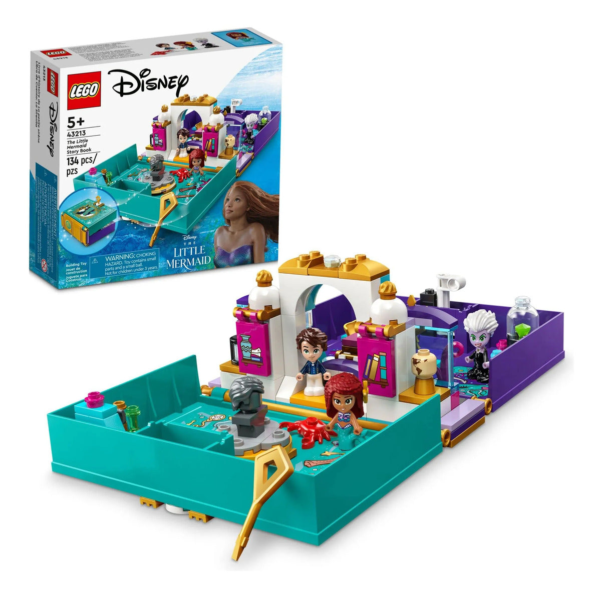 LEGO Disney La Sirenita Libro de Historias 43213 - Set con Ariel 4+