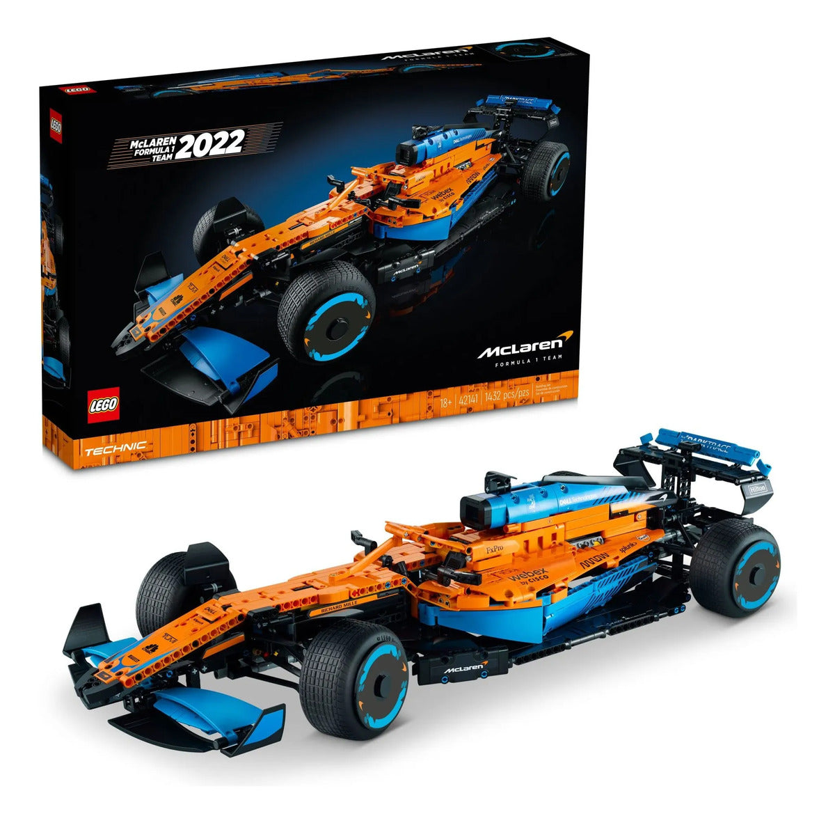 LEGO Technic McLaren F1 42141 - Réplica Fórmula 1 2022 para Adultos