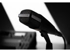 Sennheiser MD 421 II - Vista posterior conector XLR y switch de graves