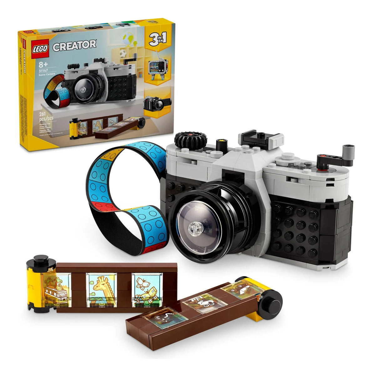 LEGO Creator 3 en 1 Cámara Retro 31147 - Se Transforma en 3 Modelos